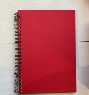 Hardcover Notebook wirebound Ruled - A4 various colours