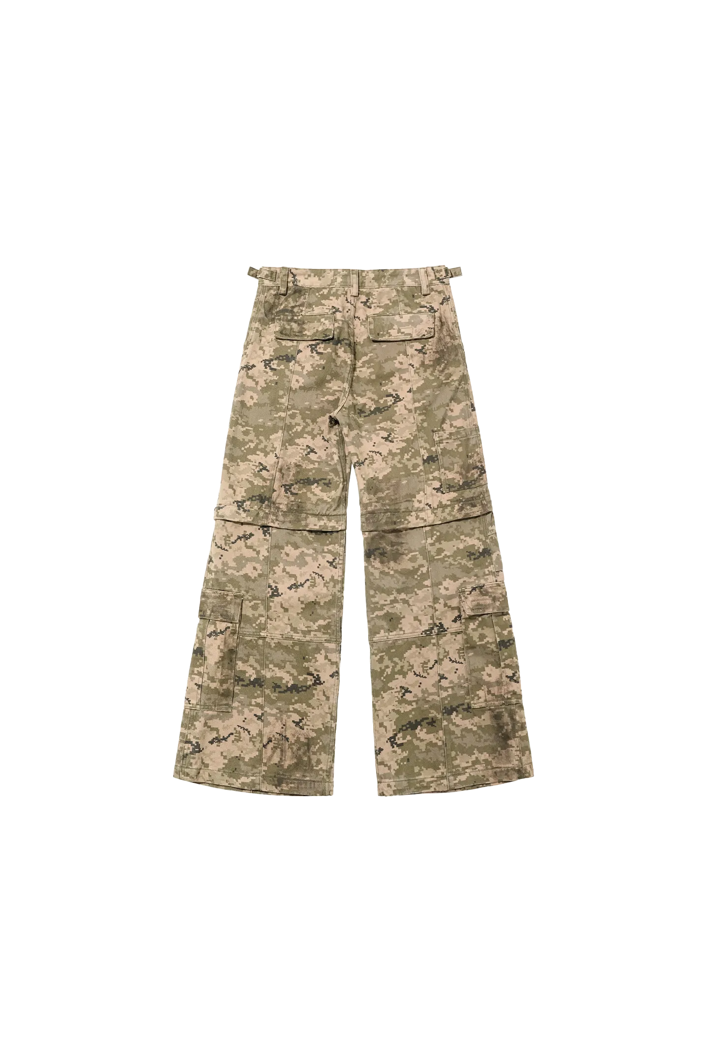 Heavy Wash Camouflage Vintage Overalls