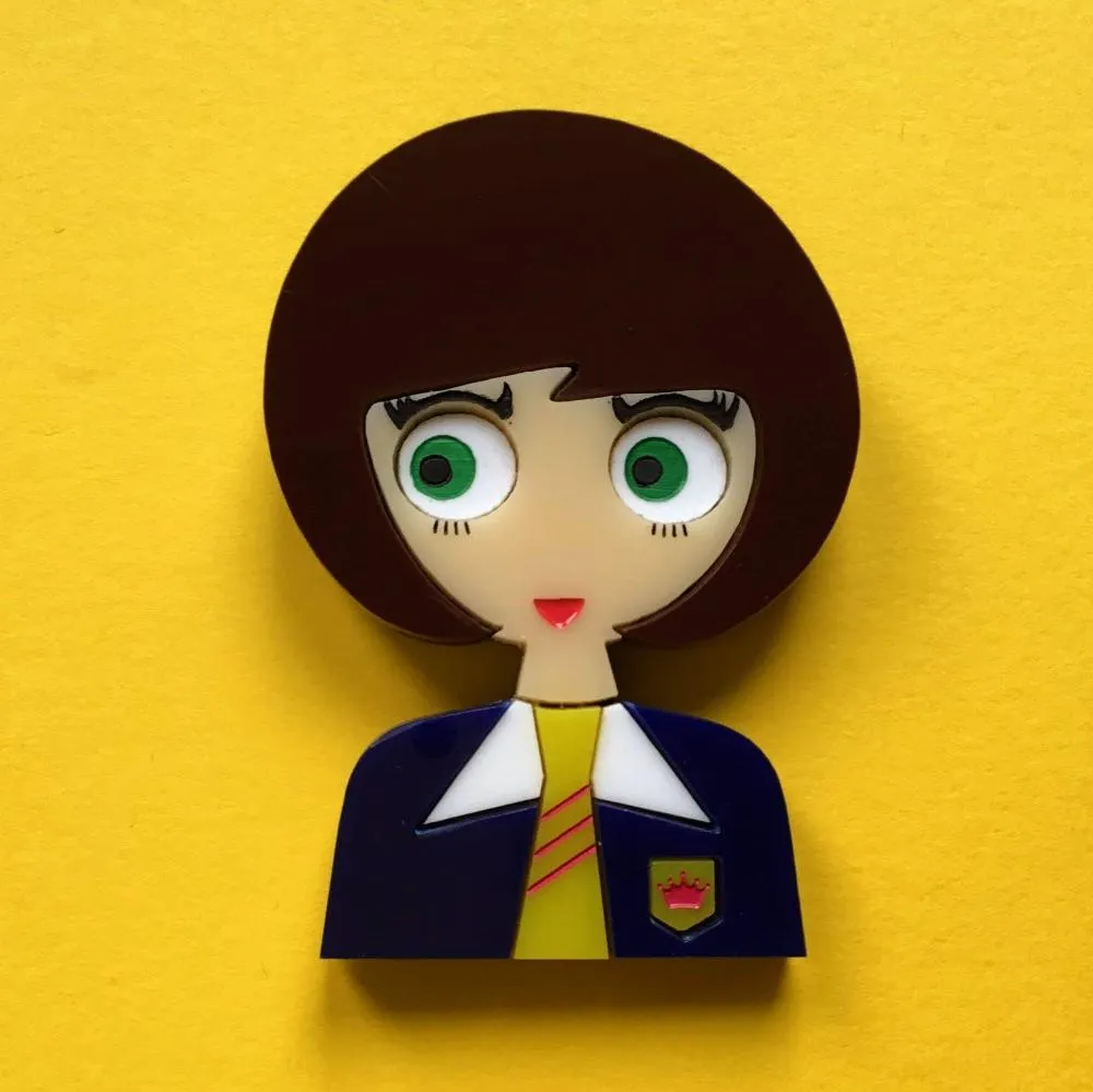 HELEN Acrylic Brooch, Back-to-School Limited & Numbered Edition