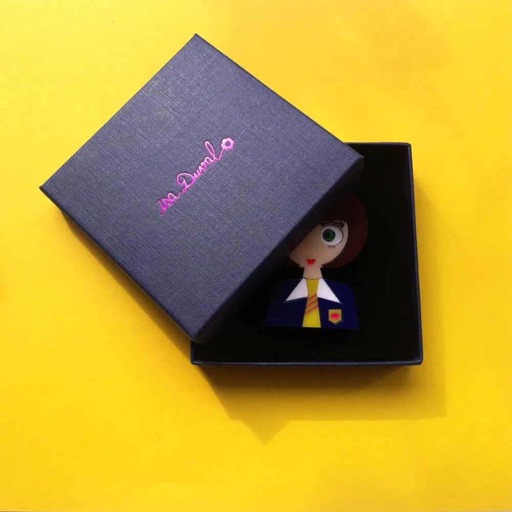 HELEN Acrylic Brooch, Back-to-School Limited & Numbered Edition