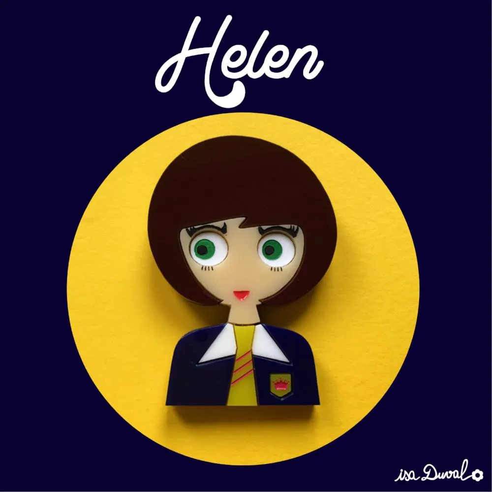 HELEN Acrylic Brooch, Back-to-School Limited & Numbered Edition