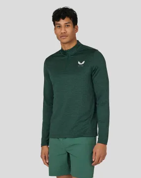 Heren Active Marl 1/4 Zip - Groen