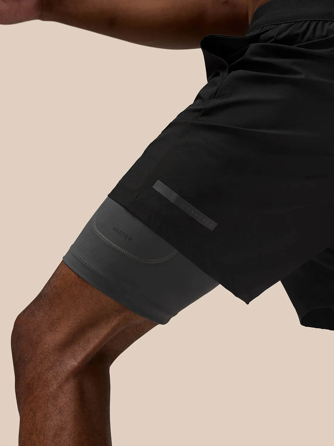 Heren Flow Shorts 2-in-1 - Zwart