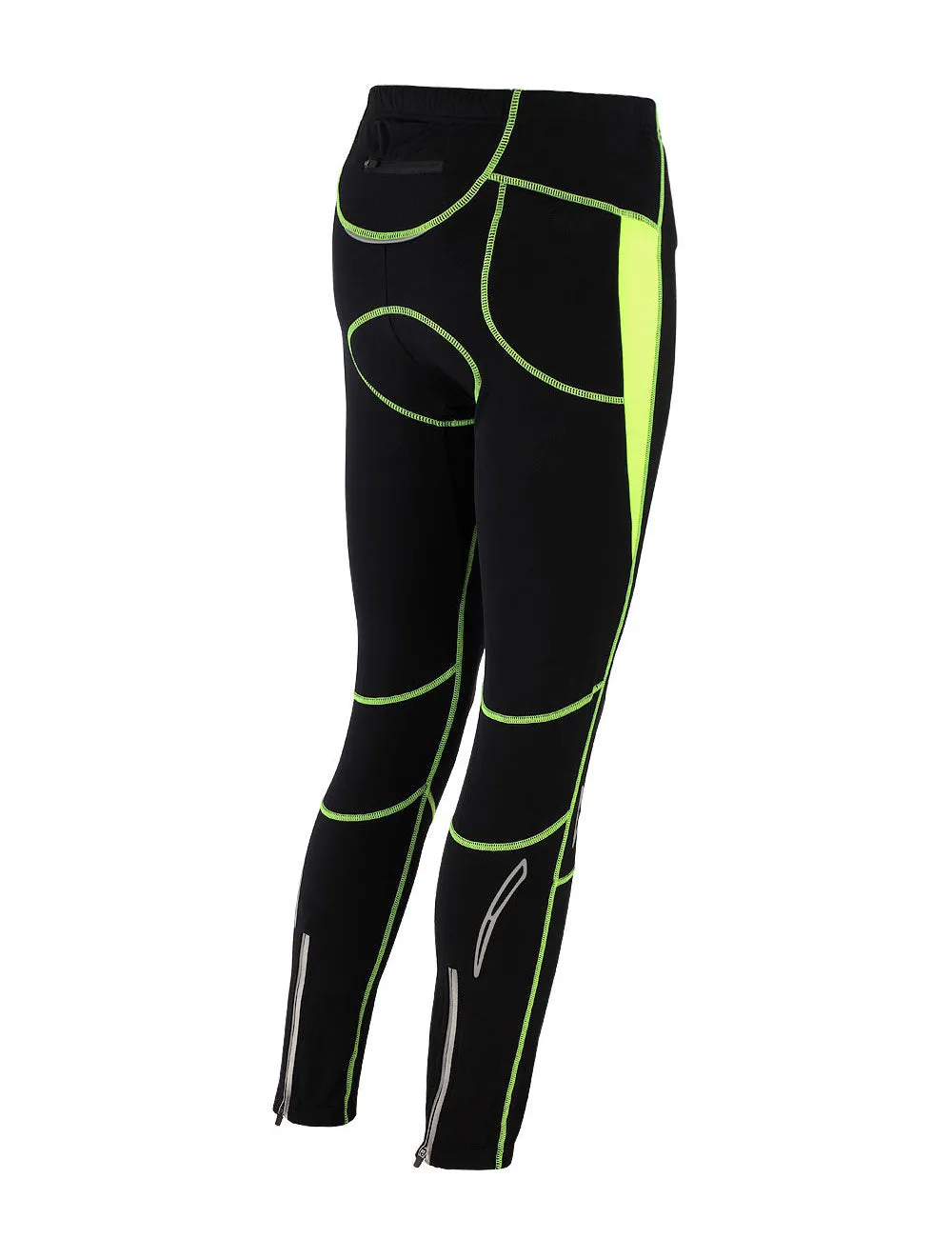 Herren Thermo Fahrradhose Pro T Schwarz-Neon Setprodukt