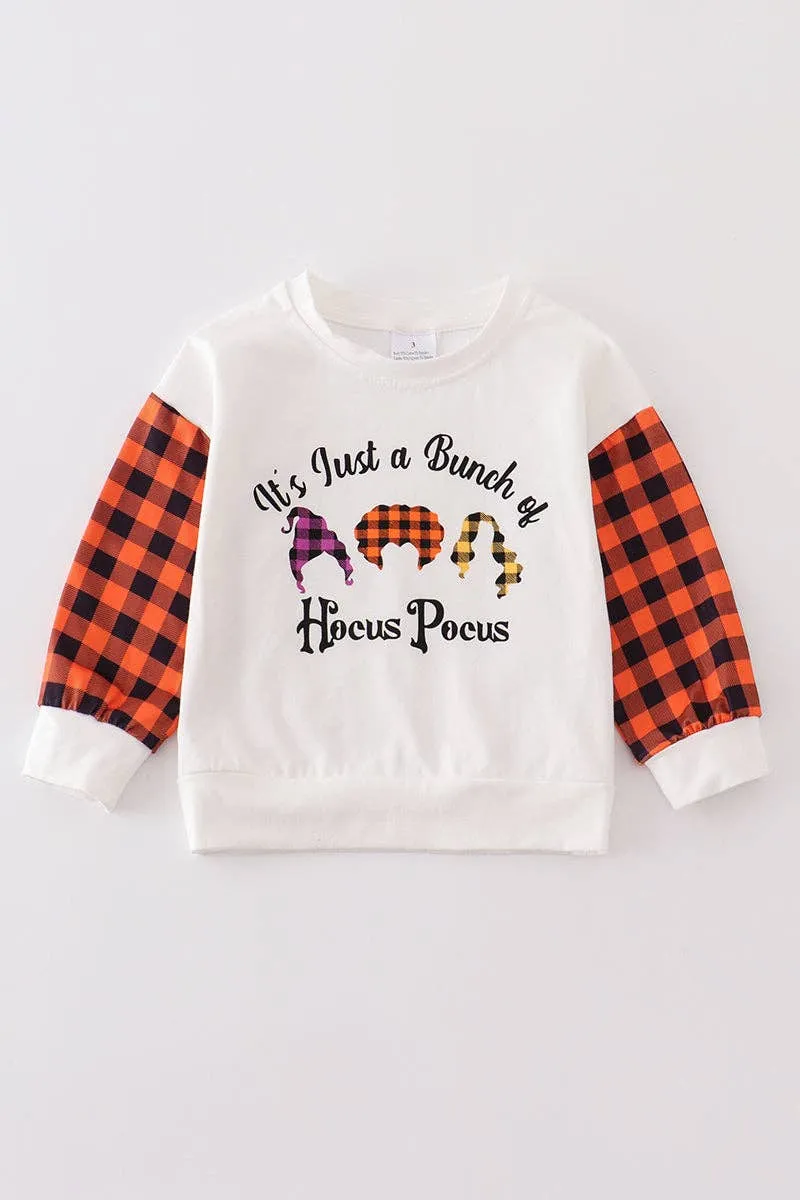 Honeydew - Halloween "Hocus Pocus" Plaid  top