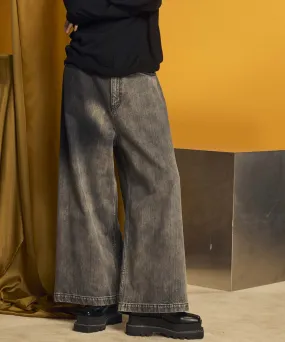 Hyper Wide Denim Buggy Pants