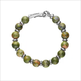 Icona Unakite Bead Bracelet