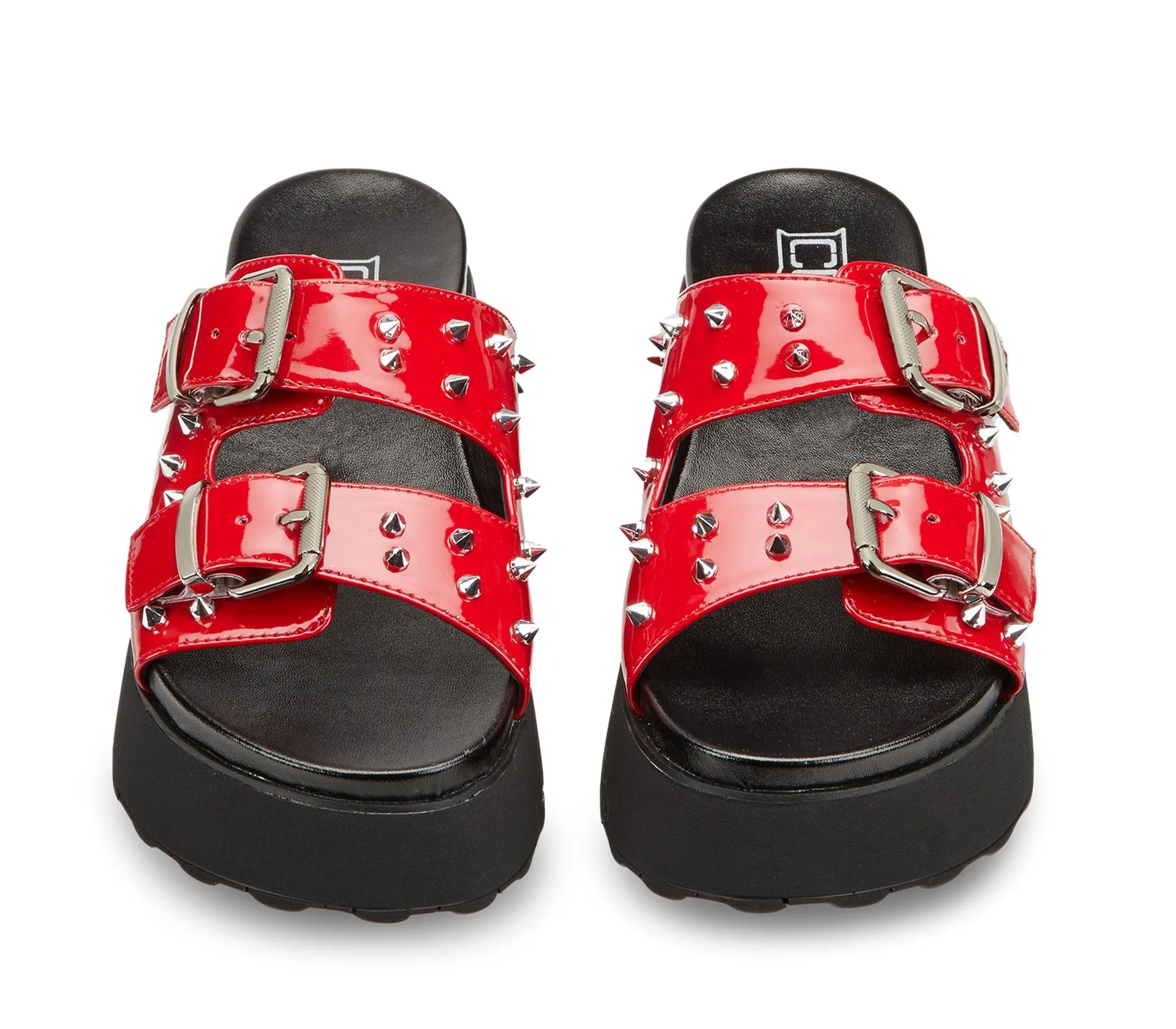 JANIS 3146 SANDAL W VEGAN PATENT RED