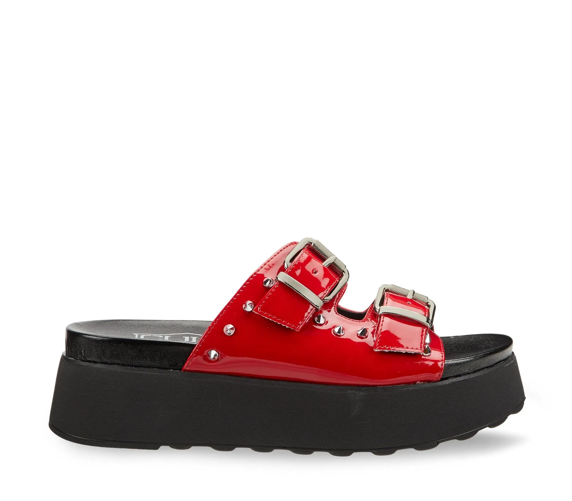 JANIS 3146 SANDAL W VEGAN PATENT RED