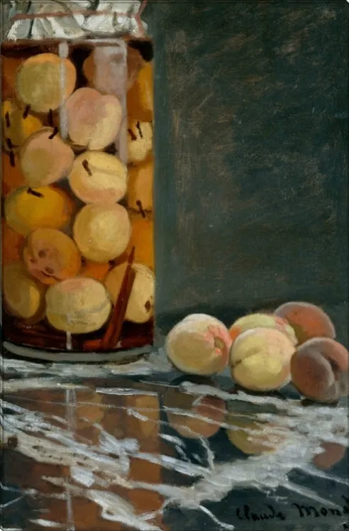 Jar of Peaches | Claude Monet Masters Classic Art in Gallery Wrapped Canvas | Various Sizes