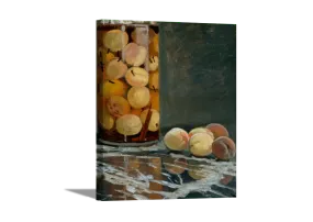 Jar of Peaches | Claude Monet Masters Classic Art in Gallery Wrapped Canvas | Various Sizes