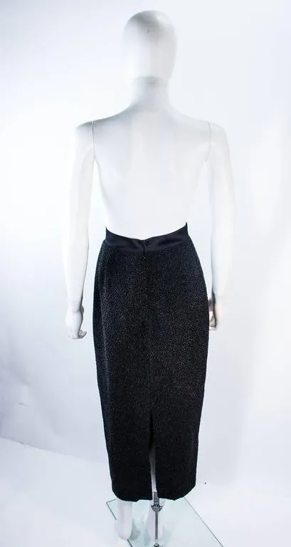 JEAN PAUL GAULTIER Vintage Beaded Full Length Silk Skirt Size 40