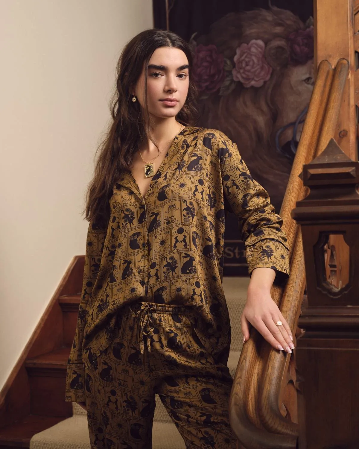 Jessica Roux Tarot Tales Pyjamas - Bronze Gold