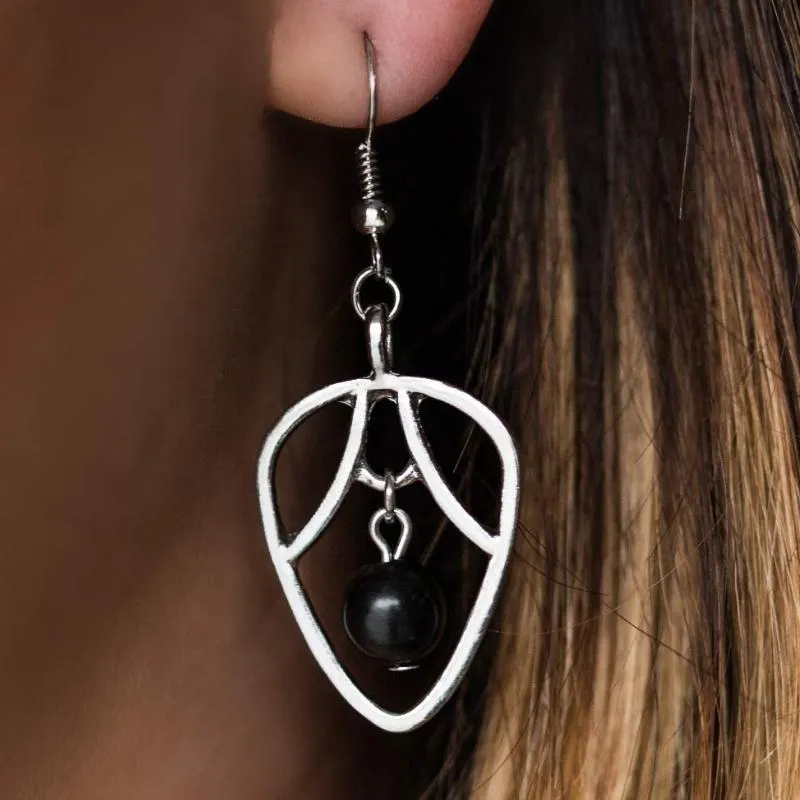 Jitterbug Black Earrings