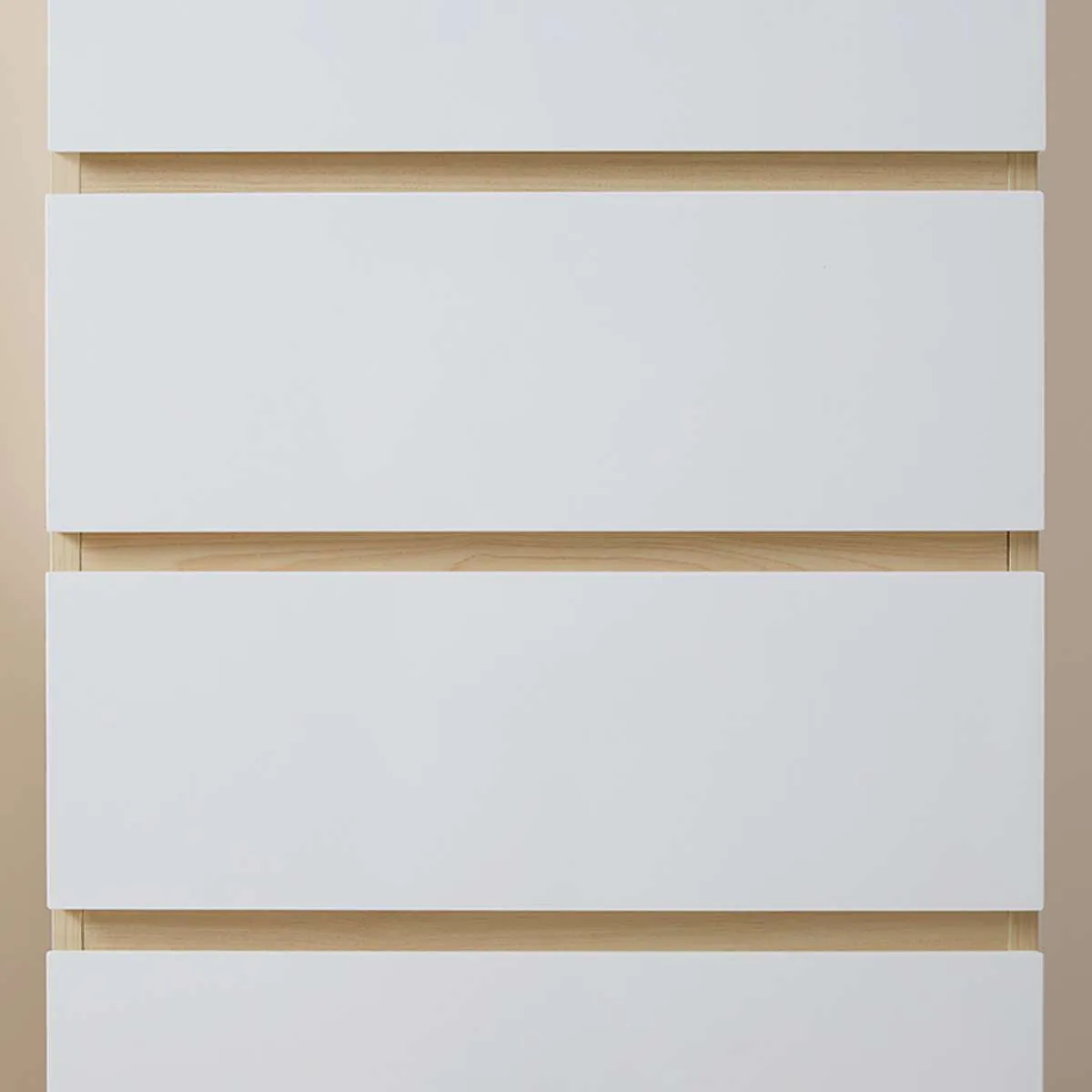 Jolt Six Drawer - Slim - Natural / White