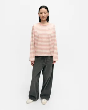 kioski tasaraita/unikko pink relaxed - long sleeve shirt