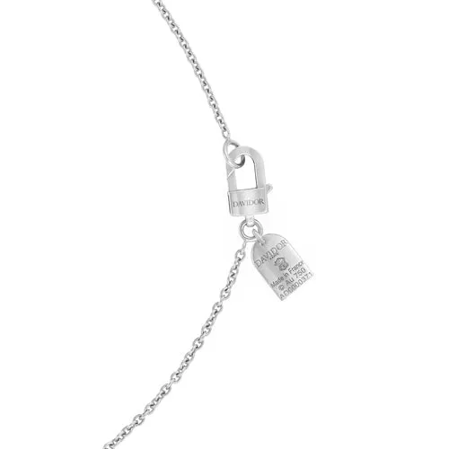 L'Arc de DAVIDOR Bead, 18k White Gold with Lacquered Ceramic and Palais Diamonds