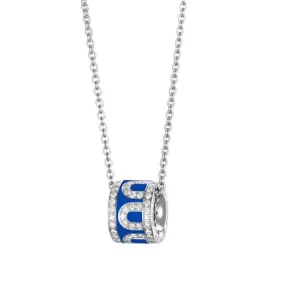 L'Arc de DAVIDOR Bead, 18k White Gold with Lacquered Ceramic and Palais Diamonds