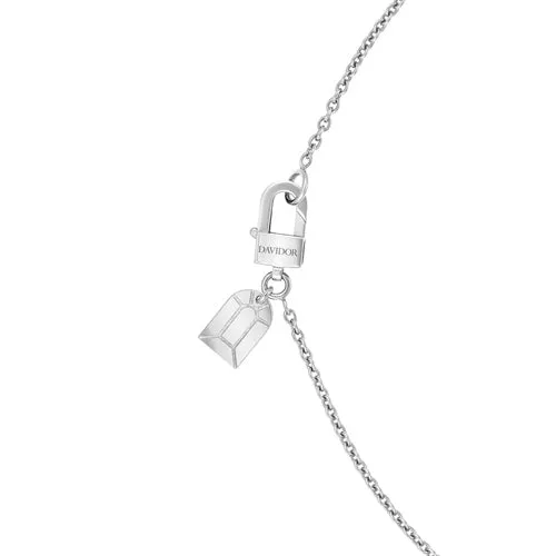 L'Arc de DAVIDOR Bead, 18k White Gold with Lacquered Ceramic and Palais Diamonds