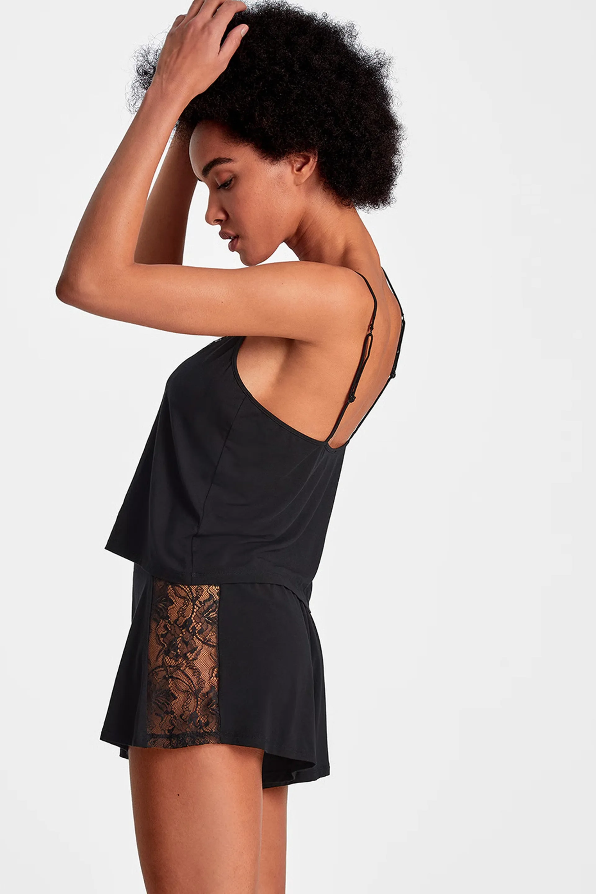 Lazy Days Sleep Cami Black