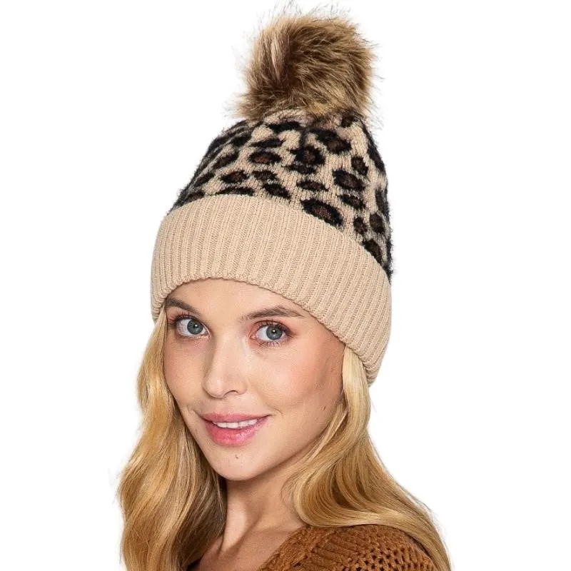 Leopard Print Beanies