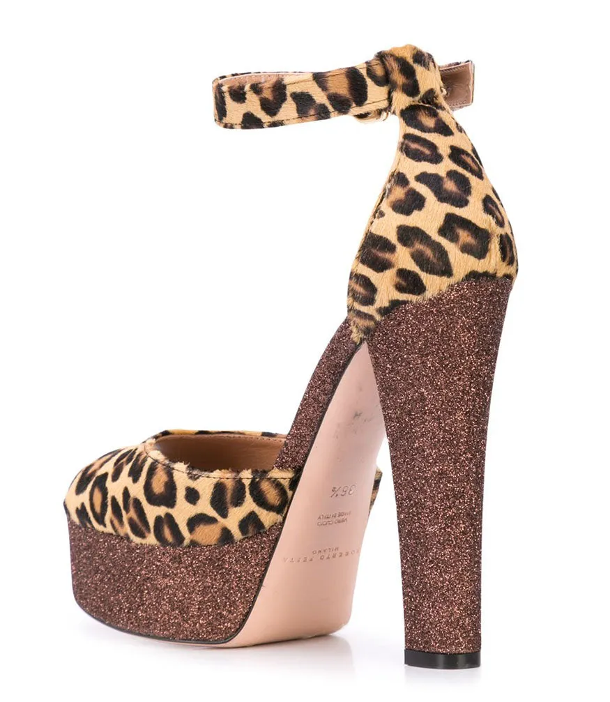 Leopard Venezia Platform Heel