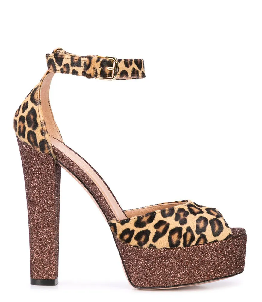 Leopard Venezia Platform Heel