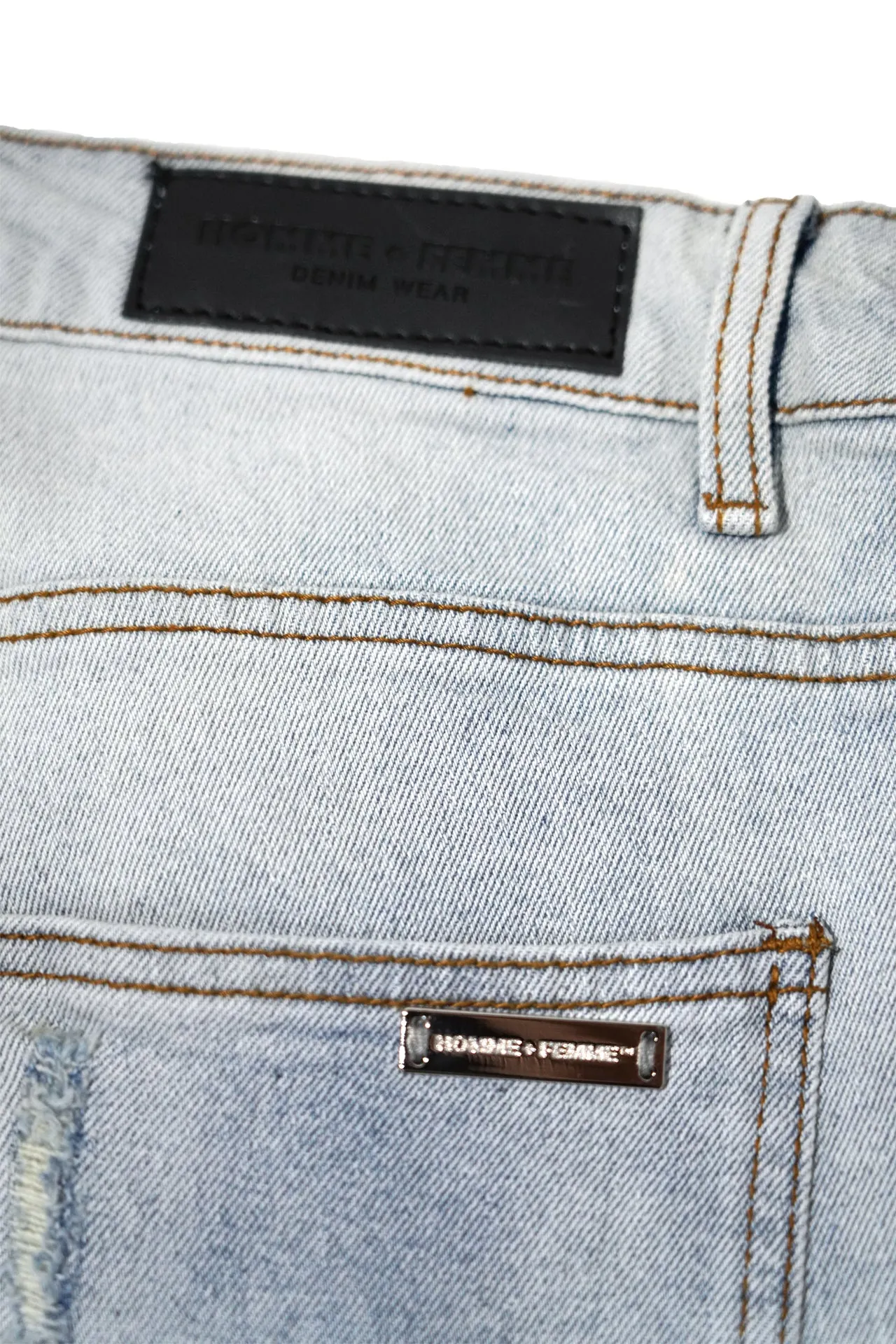 Letterman Denim Blue With Pink Letters