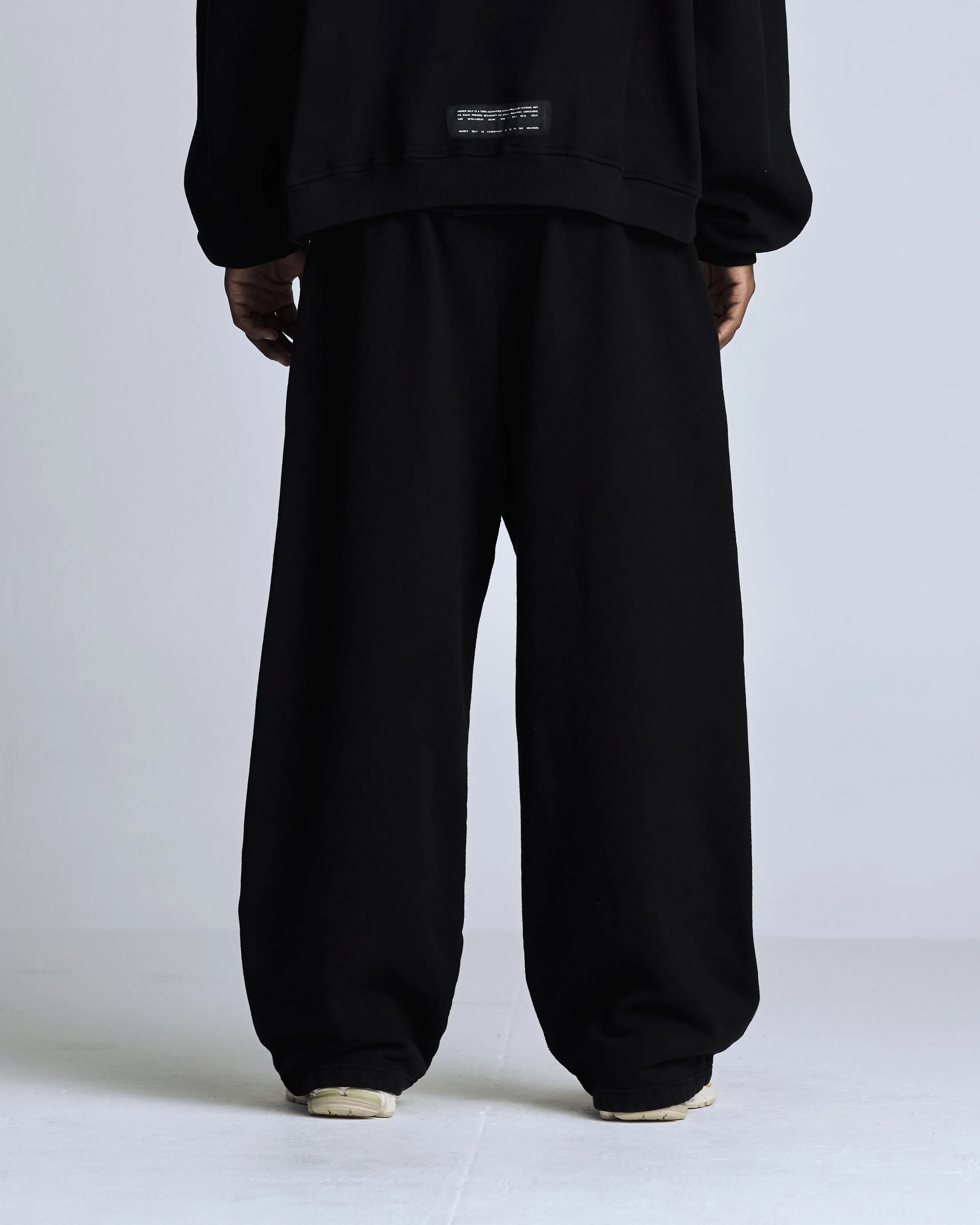 Line Logo Straightpants Black