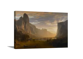 Looking Down Yosemite Valley | Albert Bierstadt Masters Classic Art in Gallery Wrapped Canvas | Various Sizes