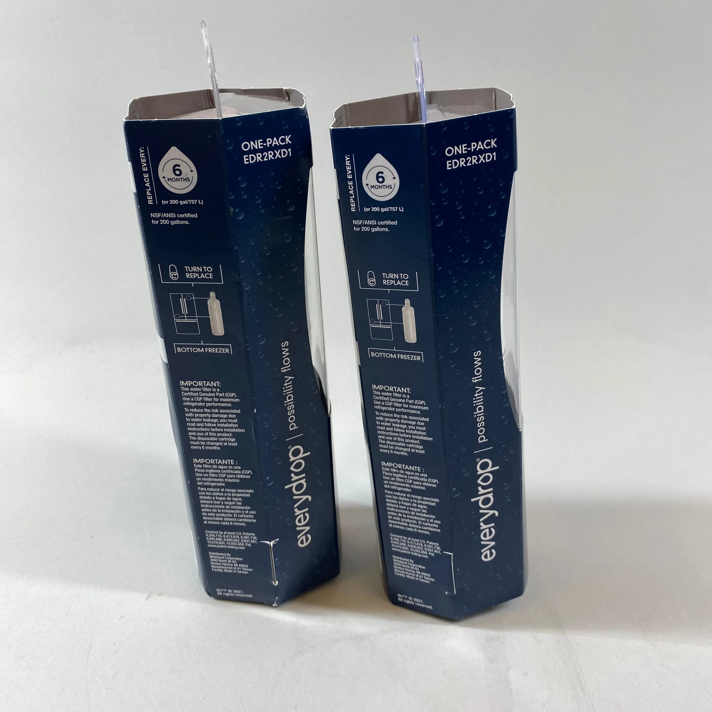 Lot of 2 - New PUR Filtration Everydrop Ice & Water Replacement Filter EDR2RXD1