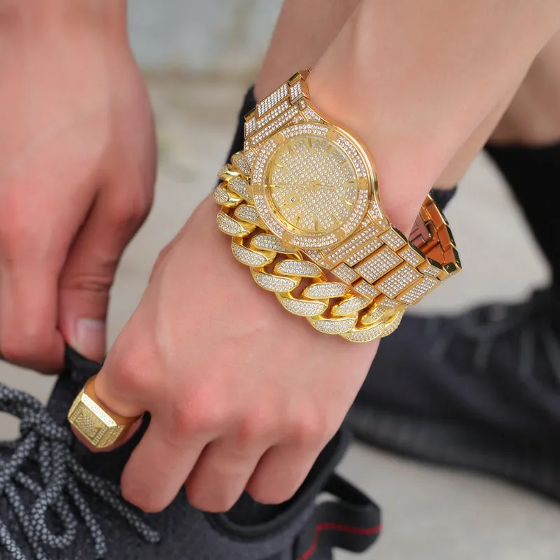 Luxury Hip hop style Iced Out watch