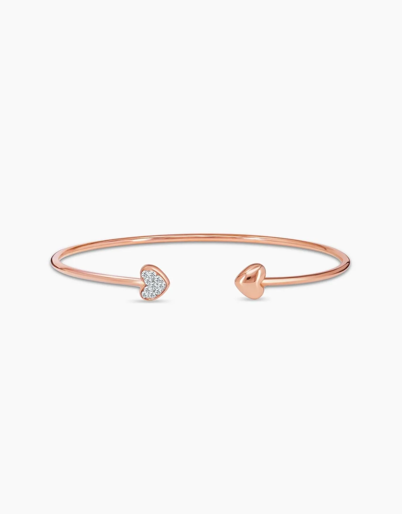 LVC Charmes Wire Heart Diamond Bangle