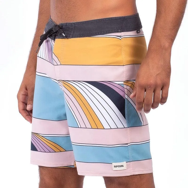 Malla Rip Curl Mge Lines 18 Rosa Celeste