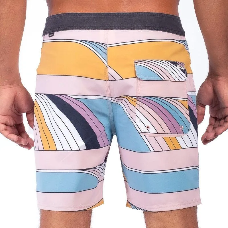 Malla Rip Curl Mge Lines 18 Rosa Celeste