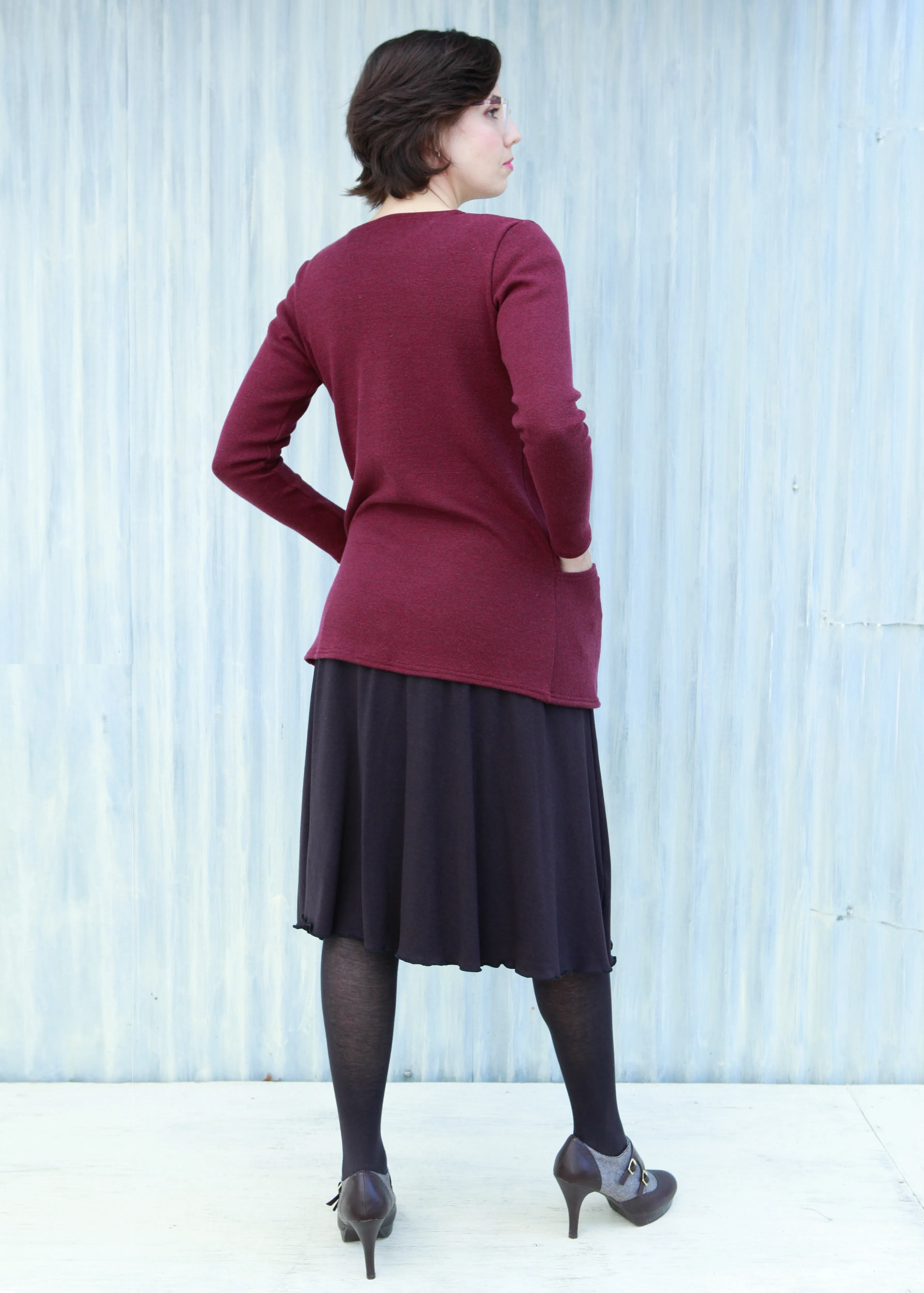 Maroon Quinn Cardigan