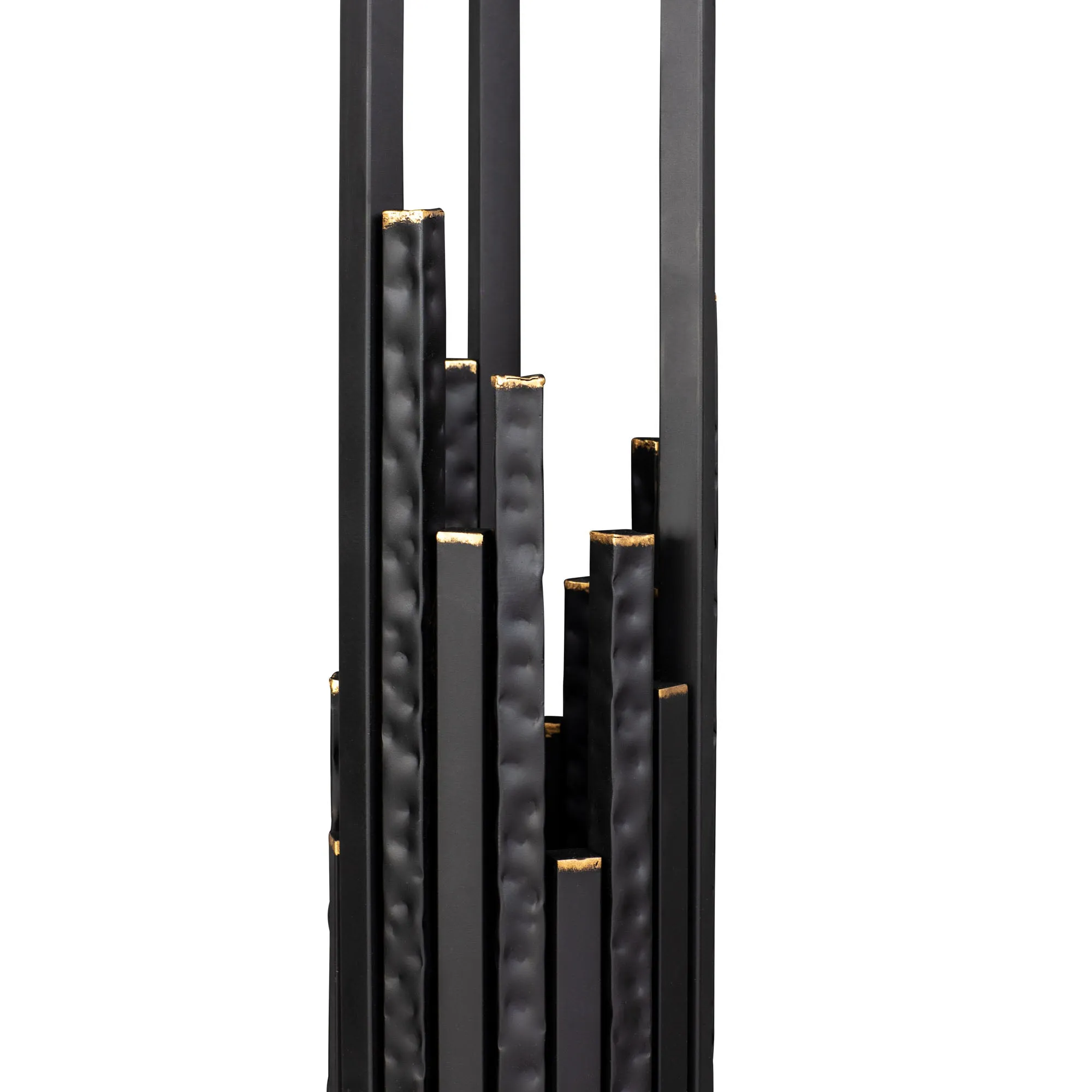 Matrix 309L06MBFG 6-Light Floor Lamp - Matte Black/French Gold