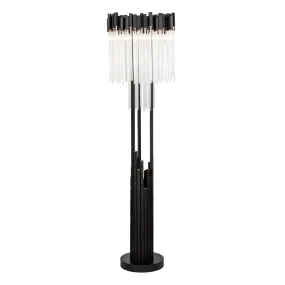 Matrix 309L06MBFG 6-Light Floor Lamp - Matte Black/French Gold