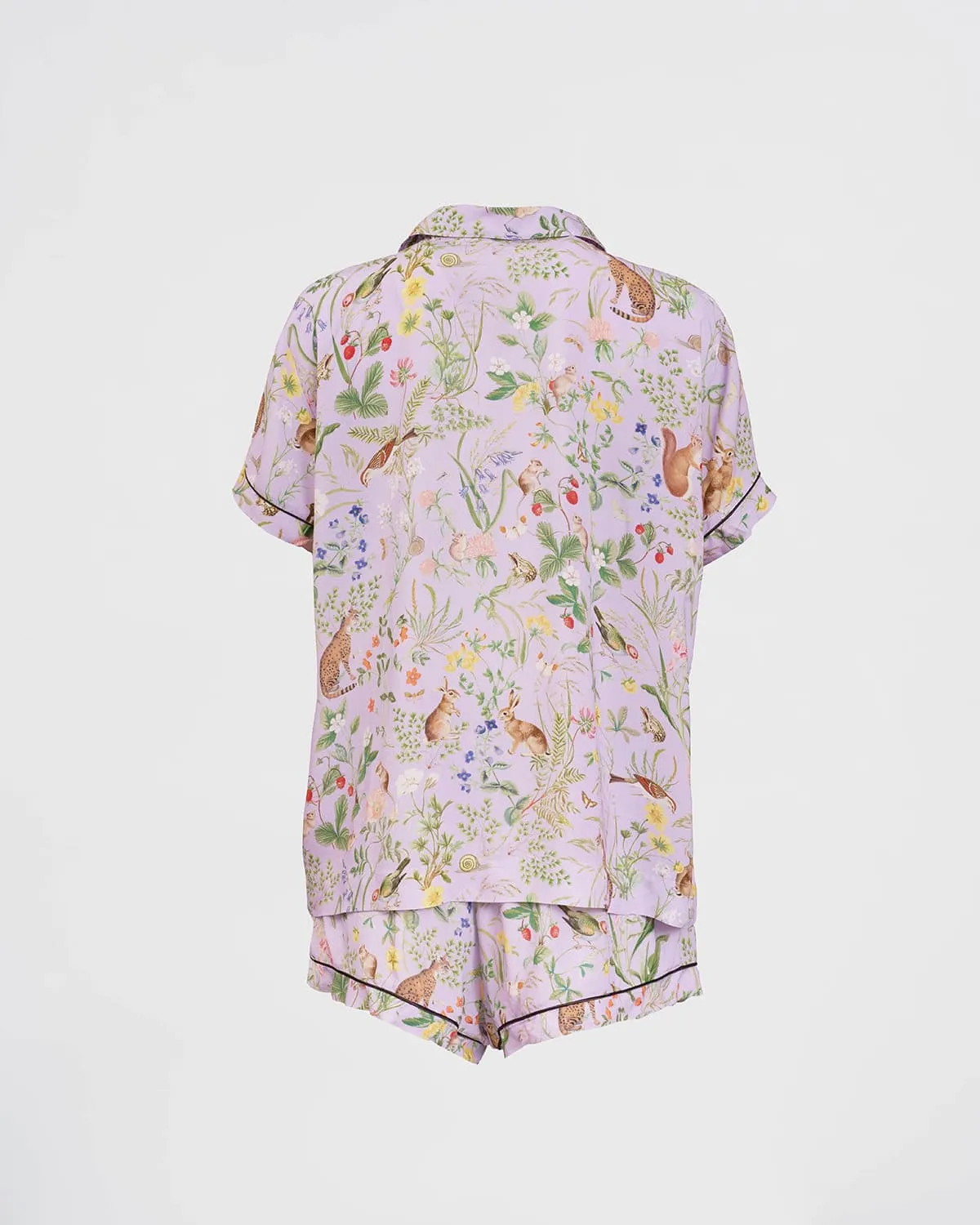 Meadow Creature Lilac Short Pyjamas