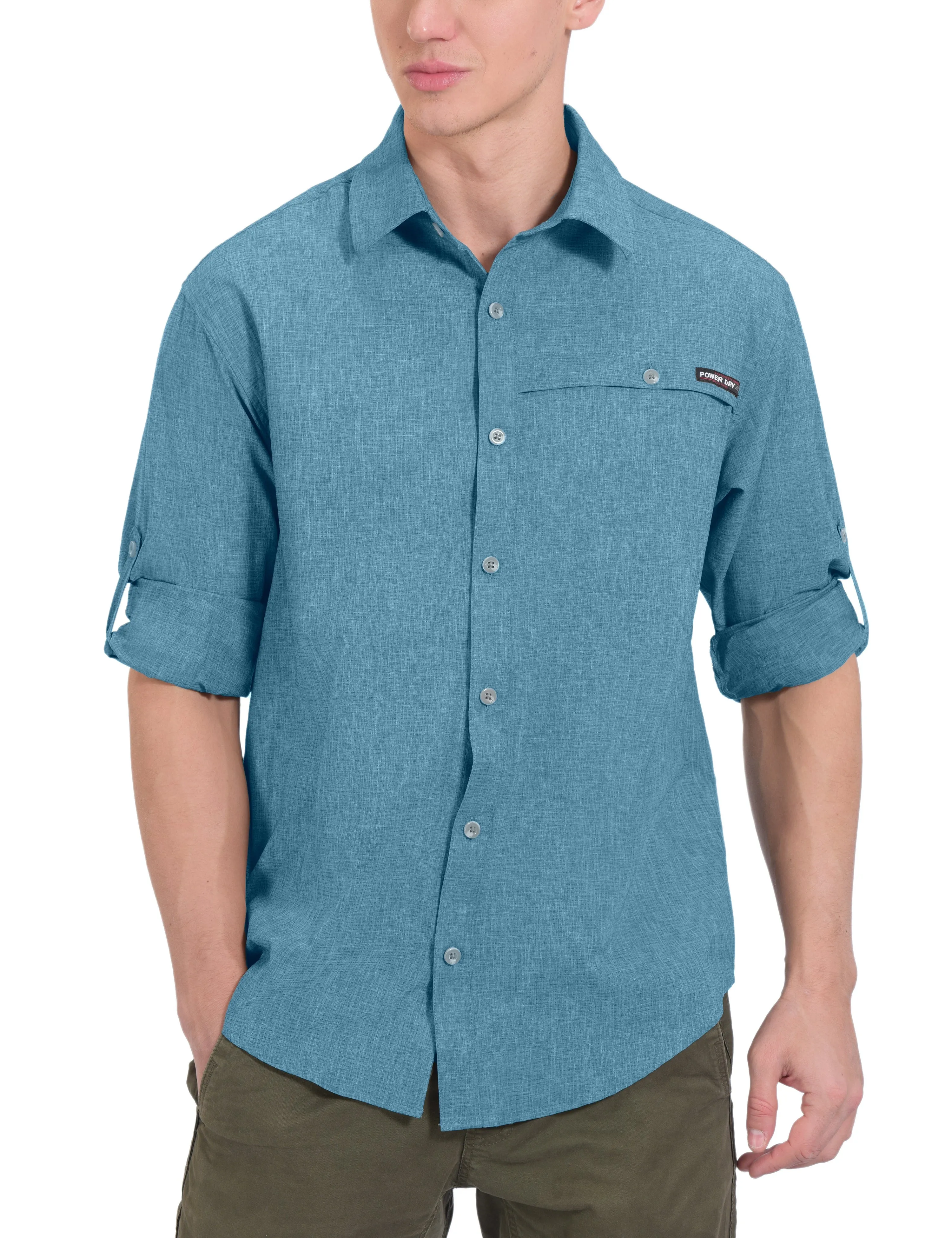 Men's UPF 50  UV Protection Air-Holes Tech Shirt