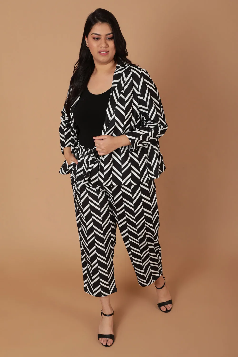 Monochrome Chevron Pants