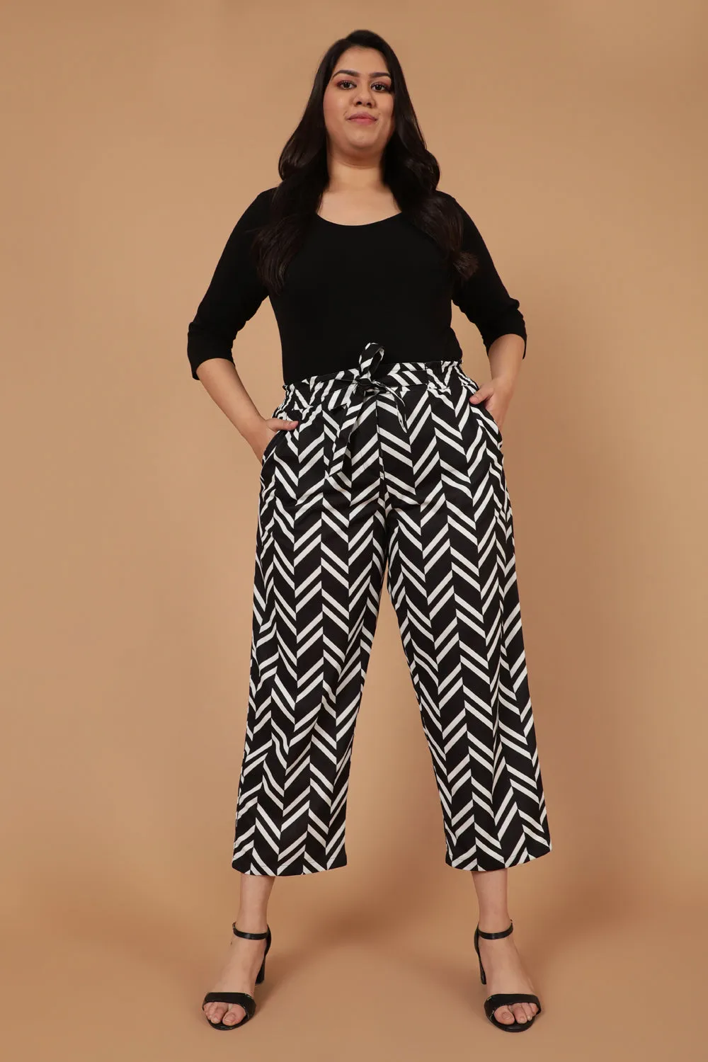 Monochrome Chevron Pants