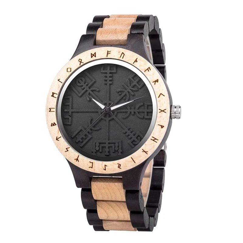 Montre en Bois - Vegvisir