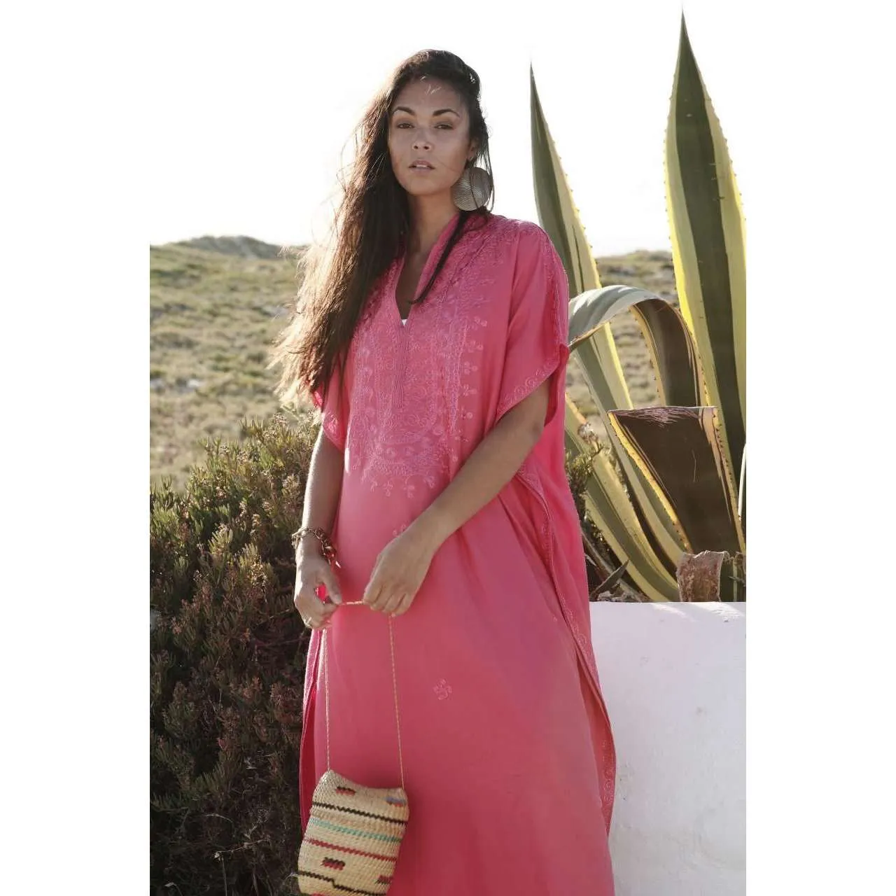 New Pink Berber Kaftan