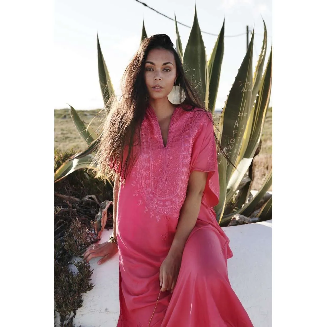 New Pink Berber Kaftan