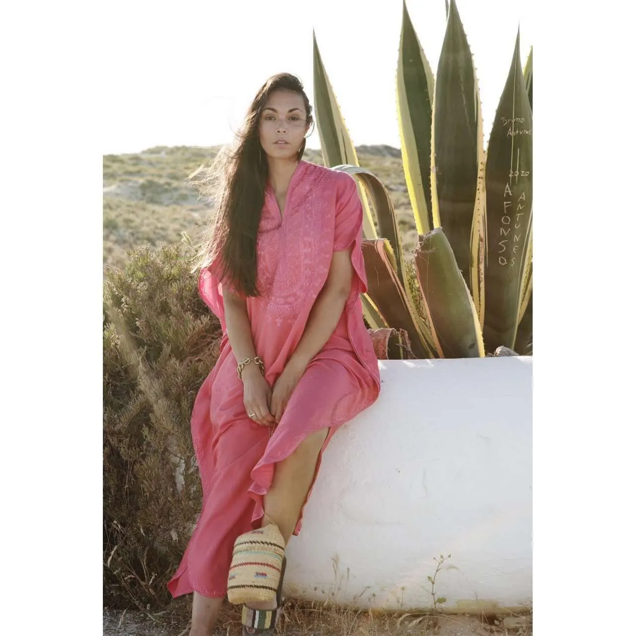 New Pink Berber Kaftan