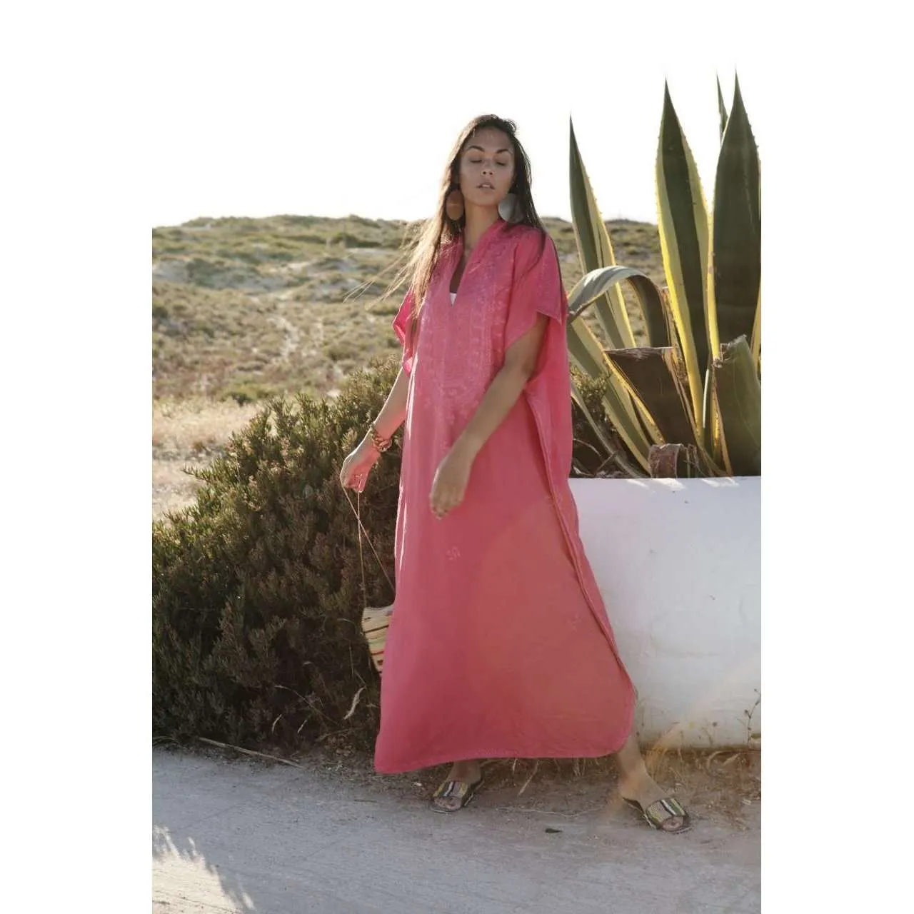 New Pink Berber Kaftan