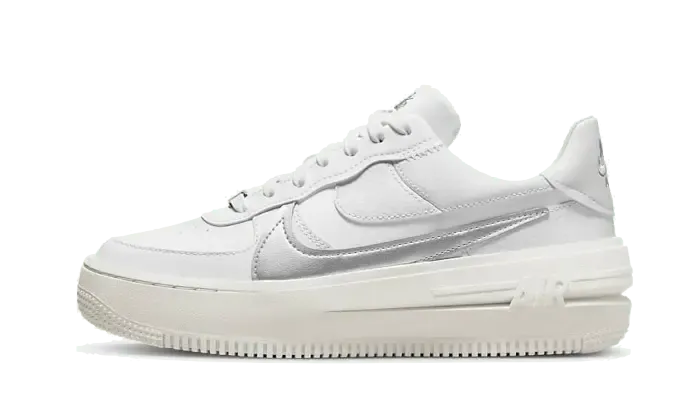 Nike Air Force 1 Low Platform Summit White Metallic Silver