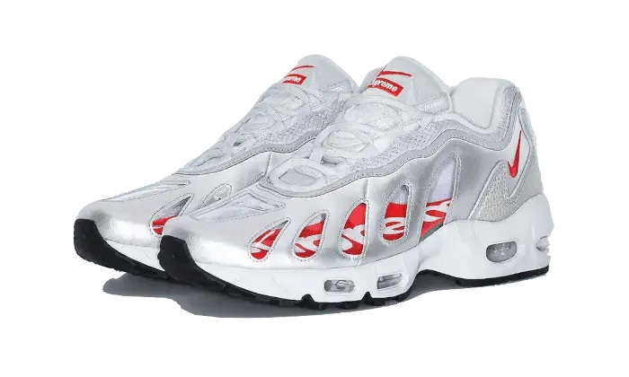 Nike Air Max 96 Metallic Silver Supreme