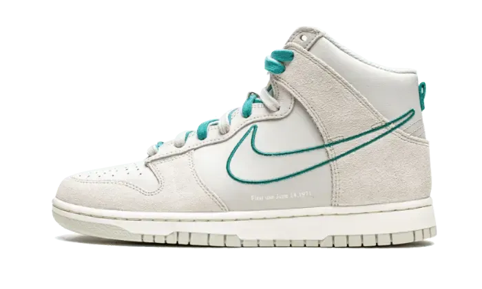 Nike Dunk High First Use Light Bone Green Noise